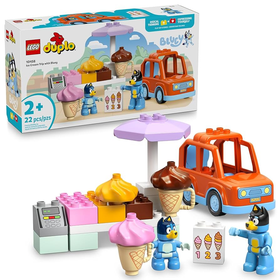 LEGO DUPLO Bluey Ice Cream Trip with Bluey - Toddler Toy for Kids, Boys, and Girls Ages 2+ - Incl... | Amazon (US)