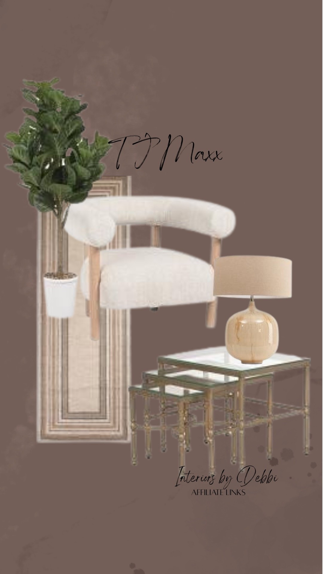 TJMaxx Finds
Runner, accent chair, nesting tables, table lamp, faux tree, transitional home, modern decor, amazon find, amazon home, target home decor, mcgee and co, studio mcgee, amazon must have, pottery. barn, Walmart finds, affordable decor, home styling, budget friendly, accessories, neutral decor, home finds, buy new arrival, coming soon, sale alert, high end look for less, Amazon favorites, Target finds, cozy, modern, earthy, transitional, luxe, romantic, home decor, budget friendly decor #tjmaxx

#LTKHome #LTKSeasonal