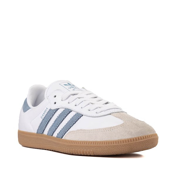 Womens adidas Samba OG Athletic Shoe - White / Alumina / Ash Blue | Journeys