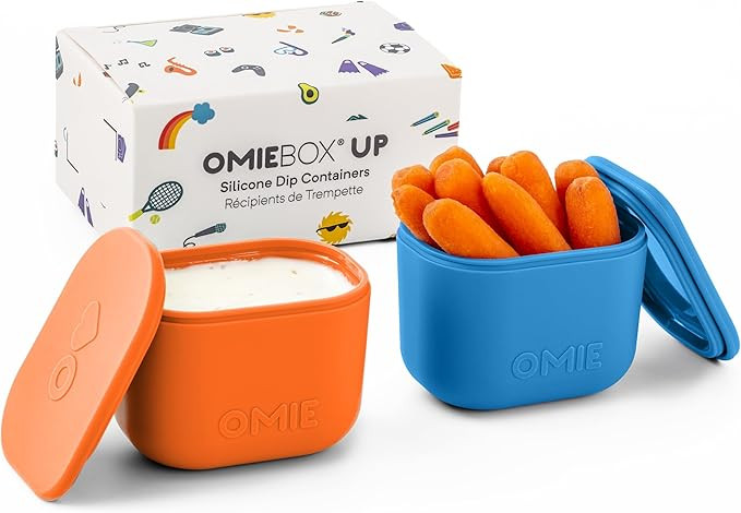 OmieBox UP (2 pack) Leakproof Dips Containers To Go, Salad Dressing Container, Condiment Containe... | Amazon (US)