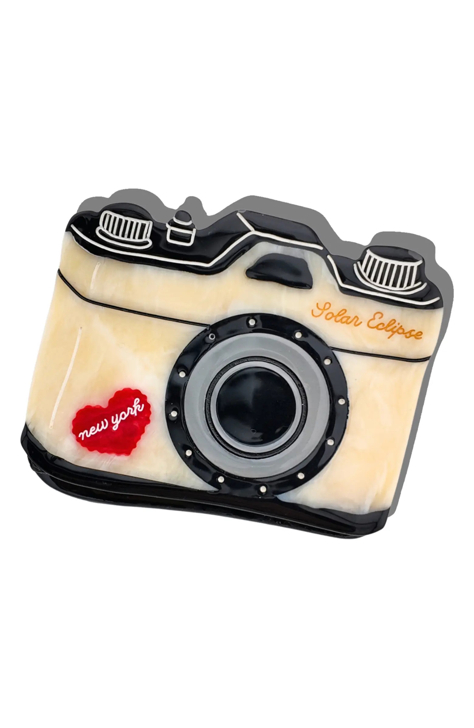 Hand Painted New York Camera Claw Clip | Nordstrom