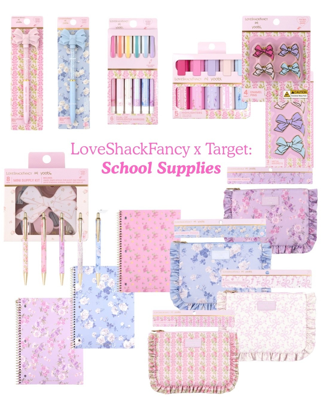 LoveShackFancy x Target: School Supplies 🩷🩵💜🌷🌸

This cute collab drops at 3 AM  PST (in 30 minutes) and includes 4 collections: school supplies, tech accessories, beauty and girls’ clothing / accessories.

The school supplies is the strongest category in my opinion (and, of course - can all be used as office supplies for us adults too)! Favorites linked here!

#LTKKids #LTKHome #LTKSeasonal