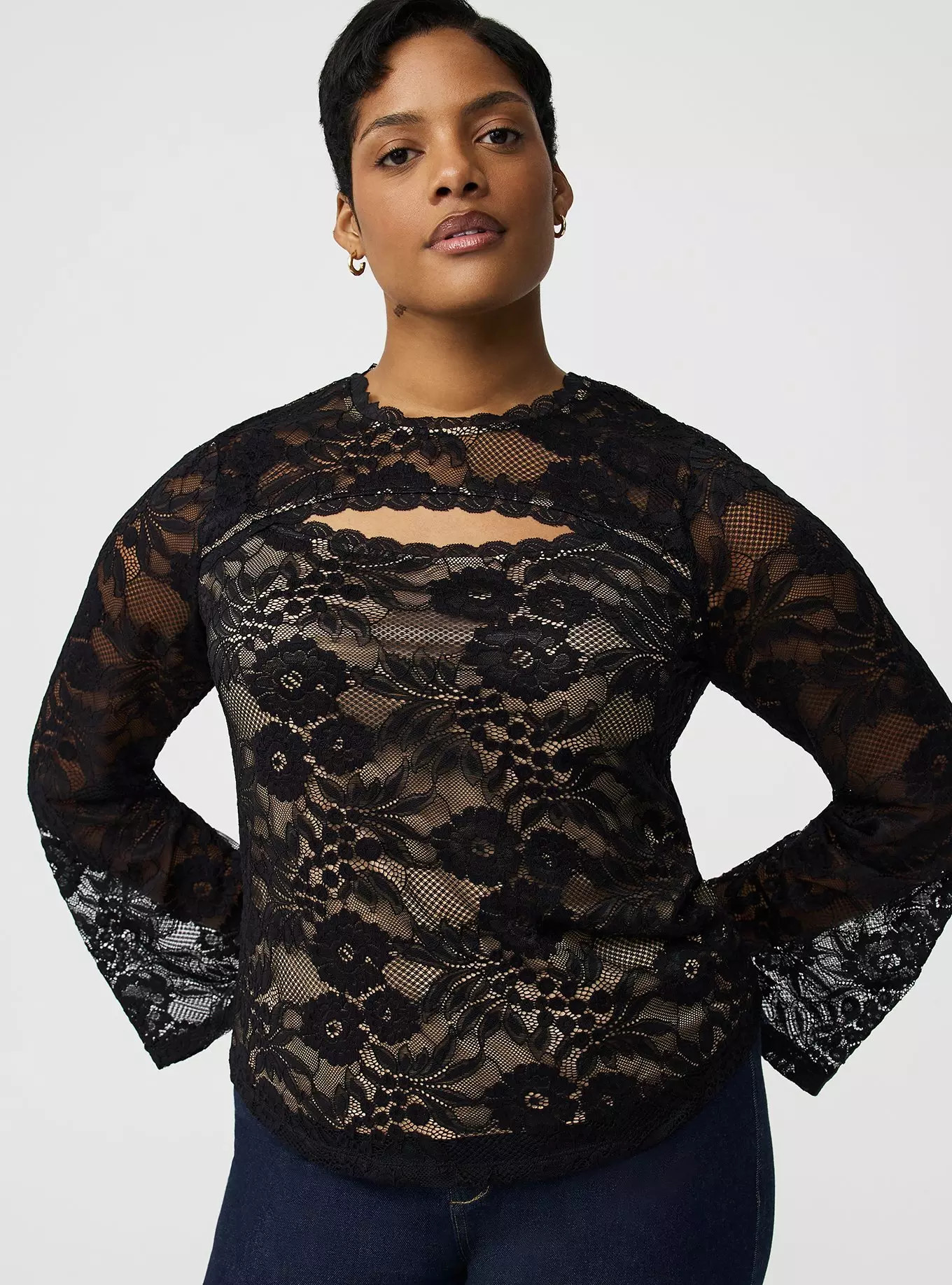 Keyhole Lace Top | Torrid (US & Canada)