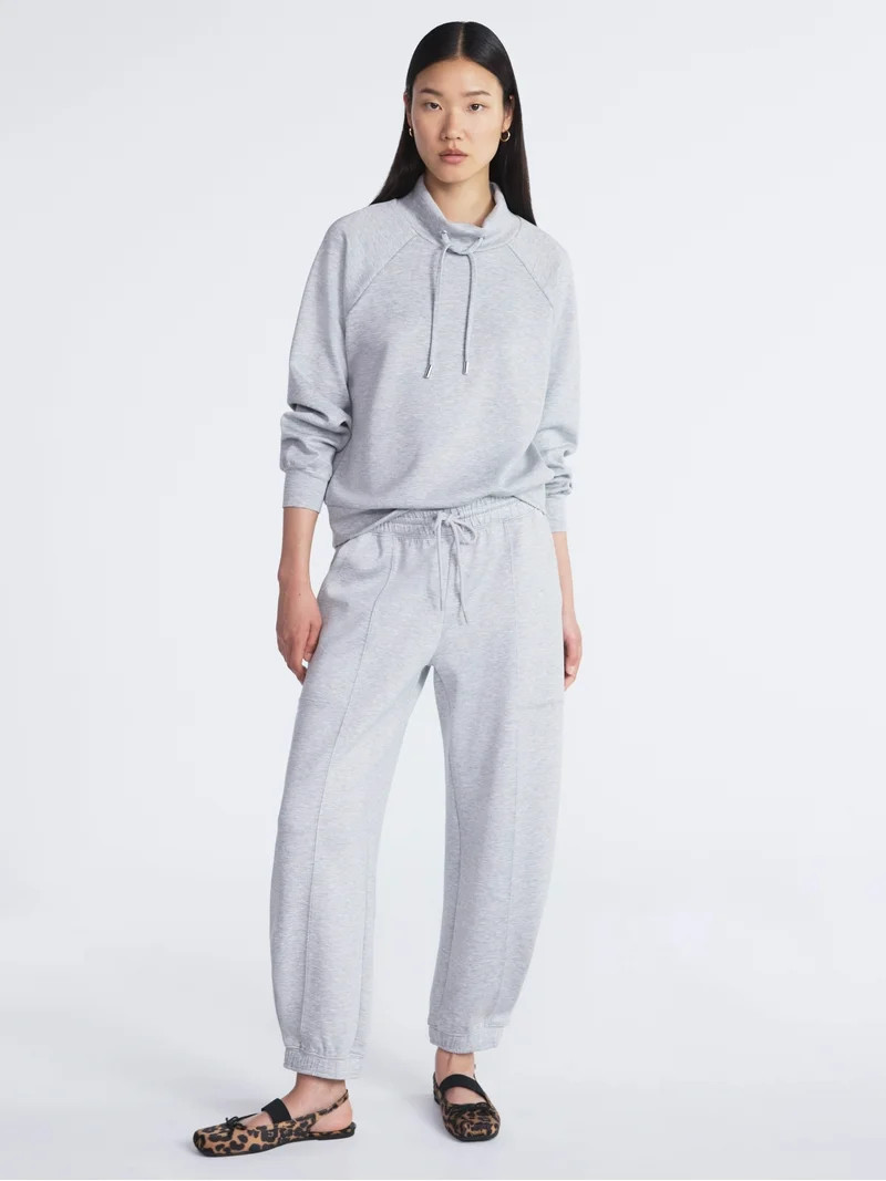 Scoop Women's and Women's Plus New Scubaknit Barrel Pants, Sizes XS-4X | Walmart (US)