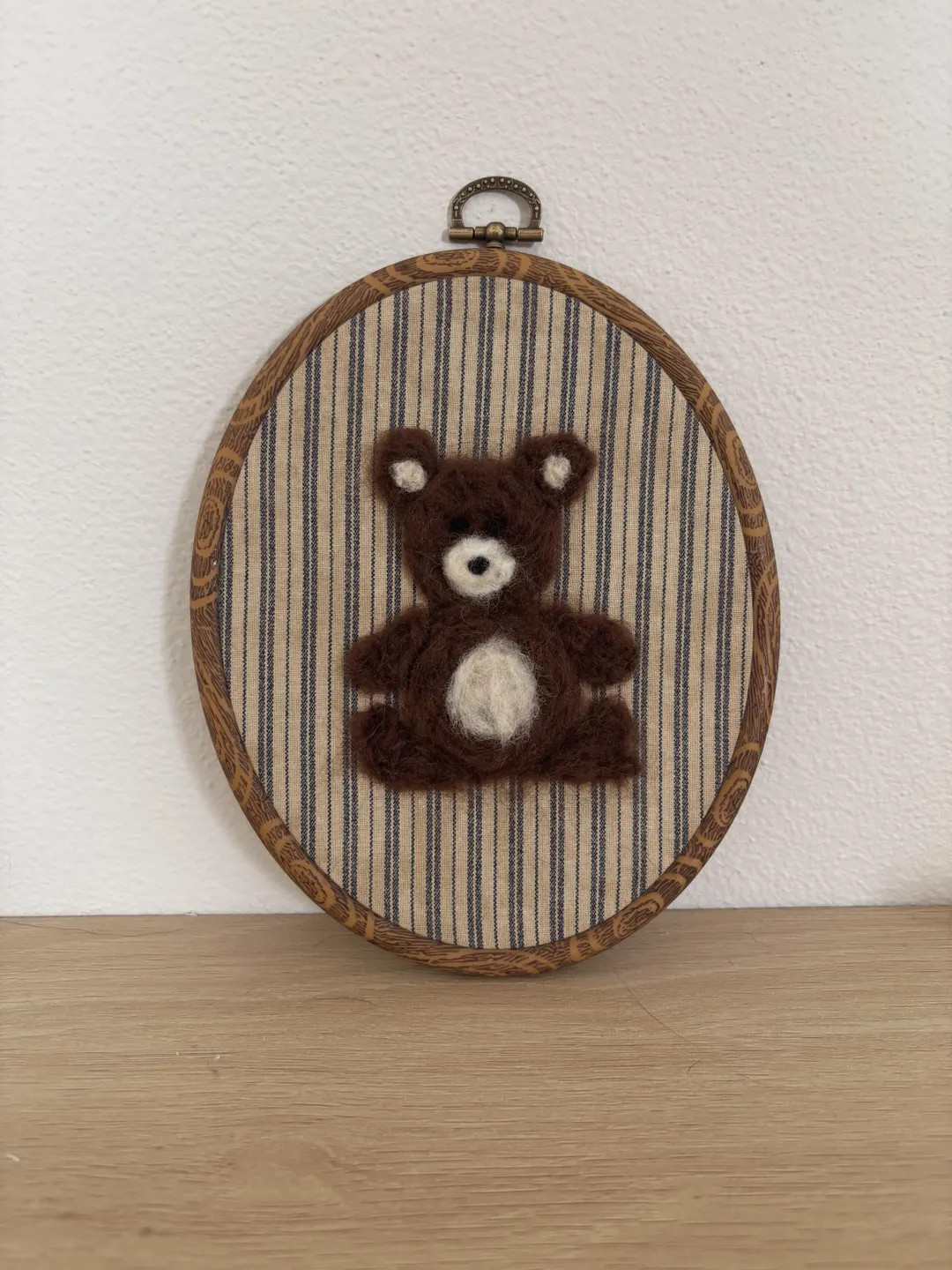Hand Felted Teddy Bear - Nursery Decor, Baby Room, Toddler Room, Kids Room, Baby Shower Gift, Wal... | Etsy (US)