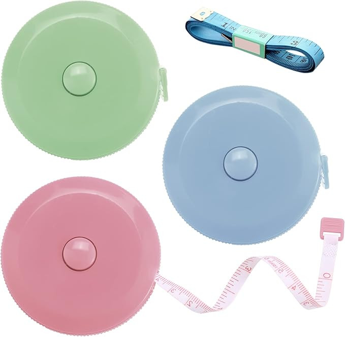 Tape Measures Retractable, Fabric Measuring Tape, 60 Inch Small Sewing Tape Measure for Craft Nur... | Amazon (US)