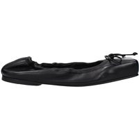 Jacquemus Women's Ballerina Shoes Black Leather | Balardi (US & Canada)