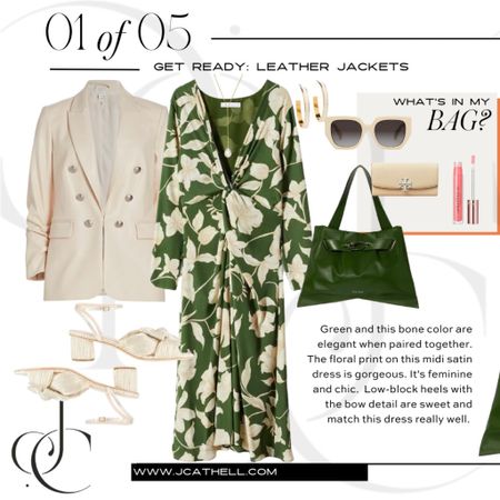 This Veronica Beard jacket will go with any look. I love this green patterned dress from Mango. 

#LTKshoecrush #LTKitbag #LTKstyletip