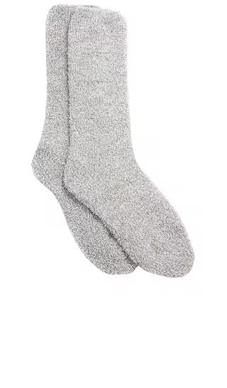 Barefoot Dreams CozyChic Socks in Light Grey. - size S/M | Revolve Clothing (Global)