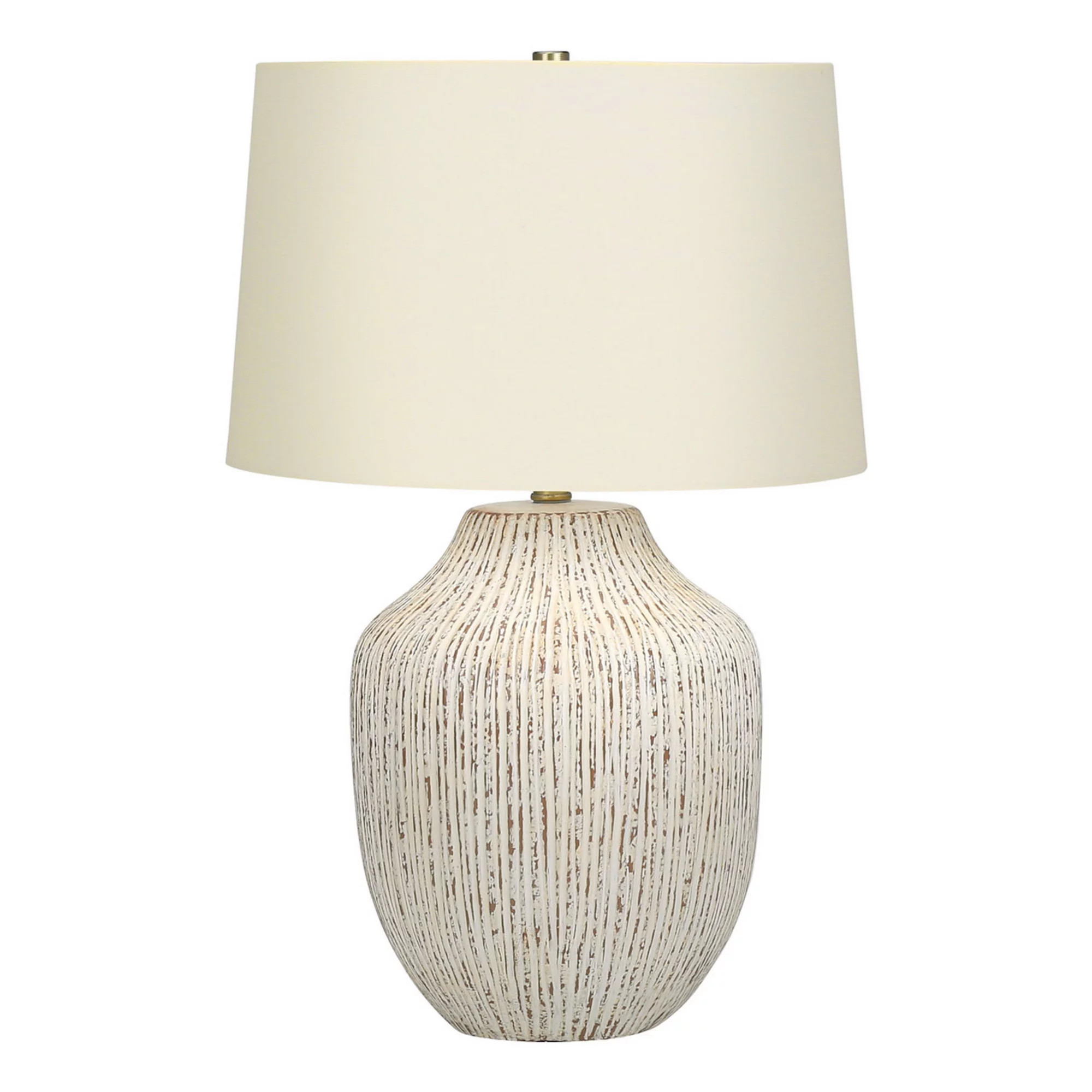 Monarch Transitional 26" Table Lamp, Cream Ceramic Base, Ivory Shade | Kohl's