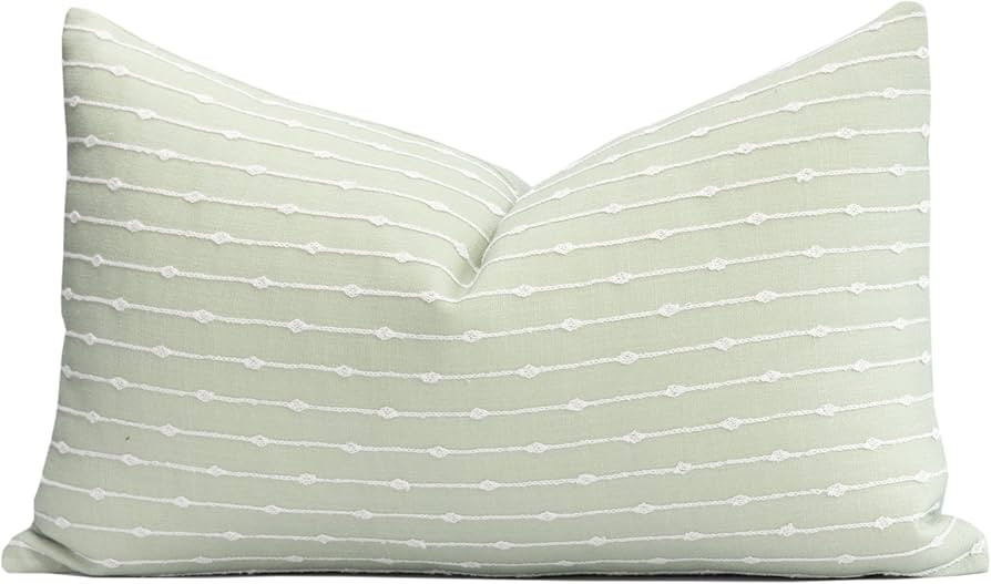 Crumbs Home Modern Farmhouse Fall Linen Indoor Outdoor Lumbar Pillow Cover Only, 12"x20" Water Re... | Amazon (US)