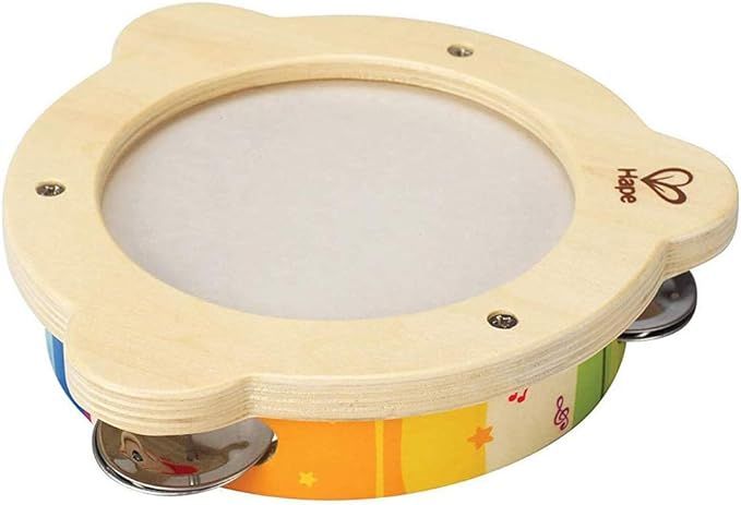 Hape Tab Along Mr. Tambourine | Kid's Wooden Drum Musical Instrument | Amazon (US)