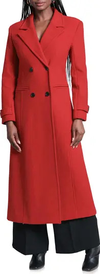 Avec Les Filles Double Breasted Longline Coat | Nordstrom | Nordstrom