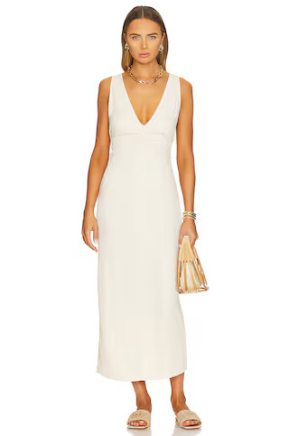 Free People Lyla Midi Dress in Summer Khaki from Revolve.com | Revolve Clothing (Global)