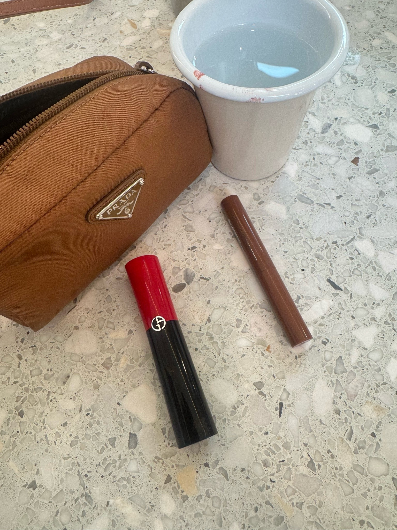 Essentials. 
Liner: espresso tantrum 
Lipstick: 503

#LTKdayinmylife #LTKBeauty