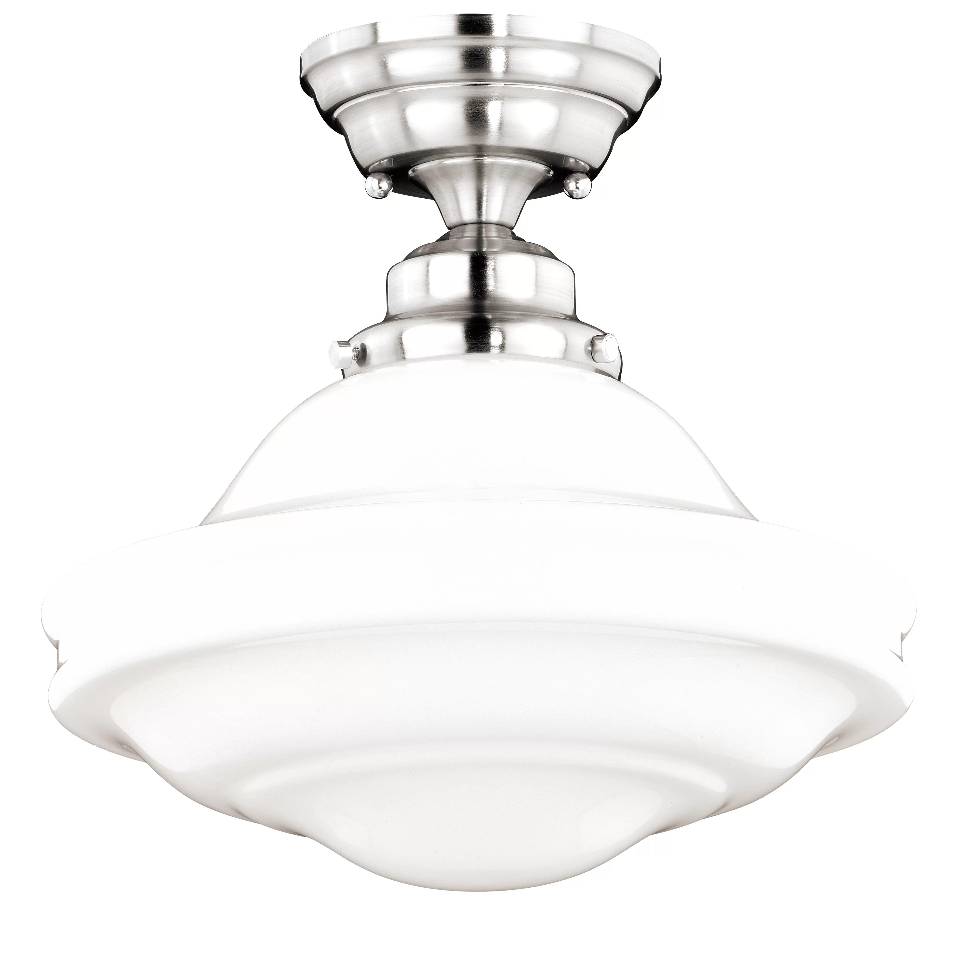 Mandy Glass Semi Flush Mount | Wayfair North America