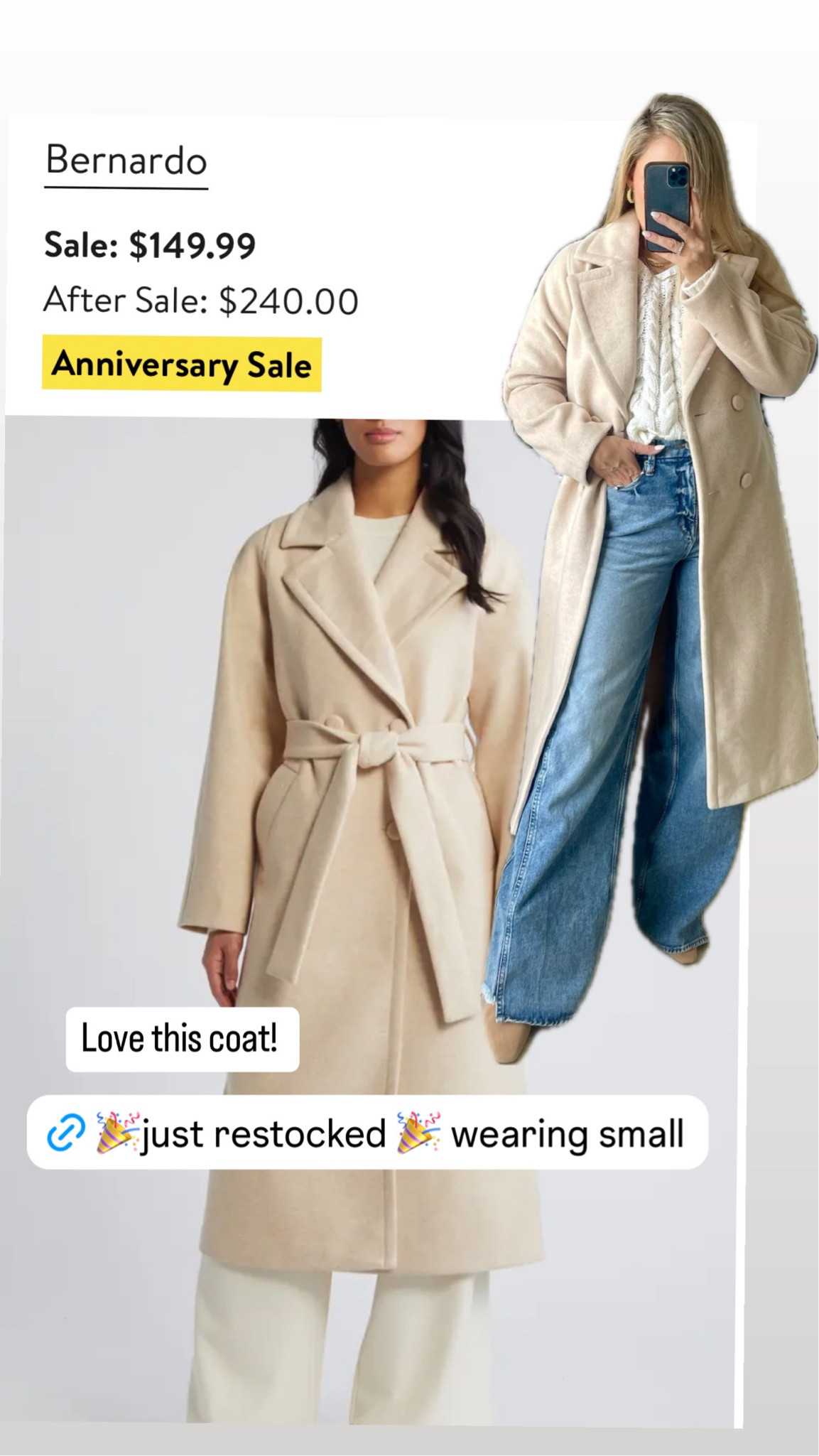 My fav NSALE coat just restocked! 

#LTKxNSale #LTKSaleAlert #LTKStyleTip