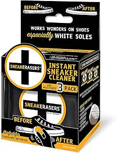 SneakERASERS™ Instant Sole and Sneaker Cleaner, Premium Pre-Moistened Dual-Sided Sponge for Cle... | Amazon (US)