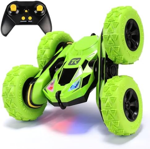Threeking RC Stunt Cars Remote Control Car Double-Sided Driving 360-degree Flips Rotating Car Toy... | Amazon (US)