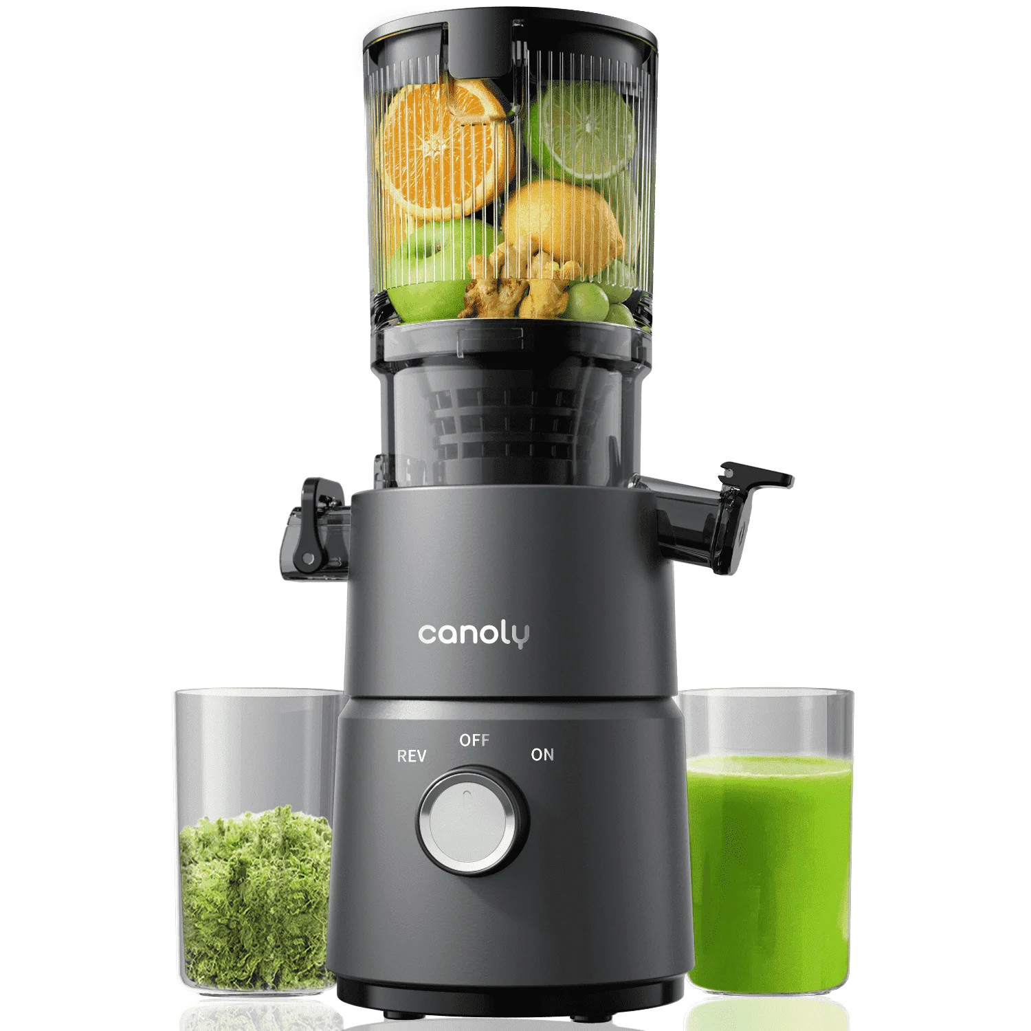Canoly C03 Cold Press Juicer-200W Powerful AC Motor 4.5" Wide Feed Chute, Fruits Batch Juicing, Q... | Walmart (US)