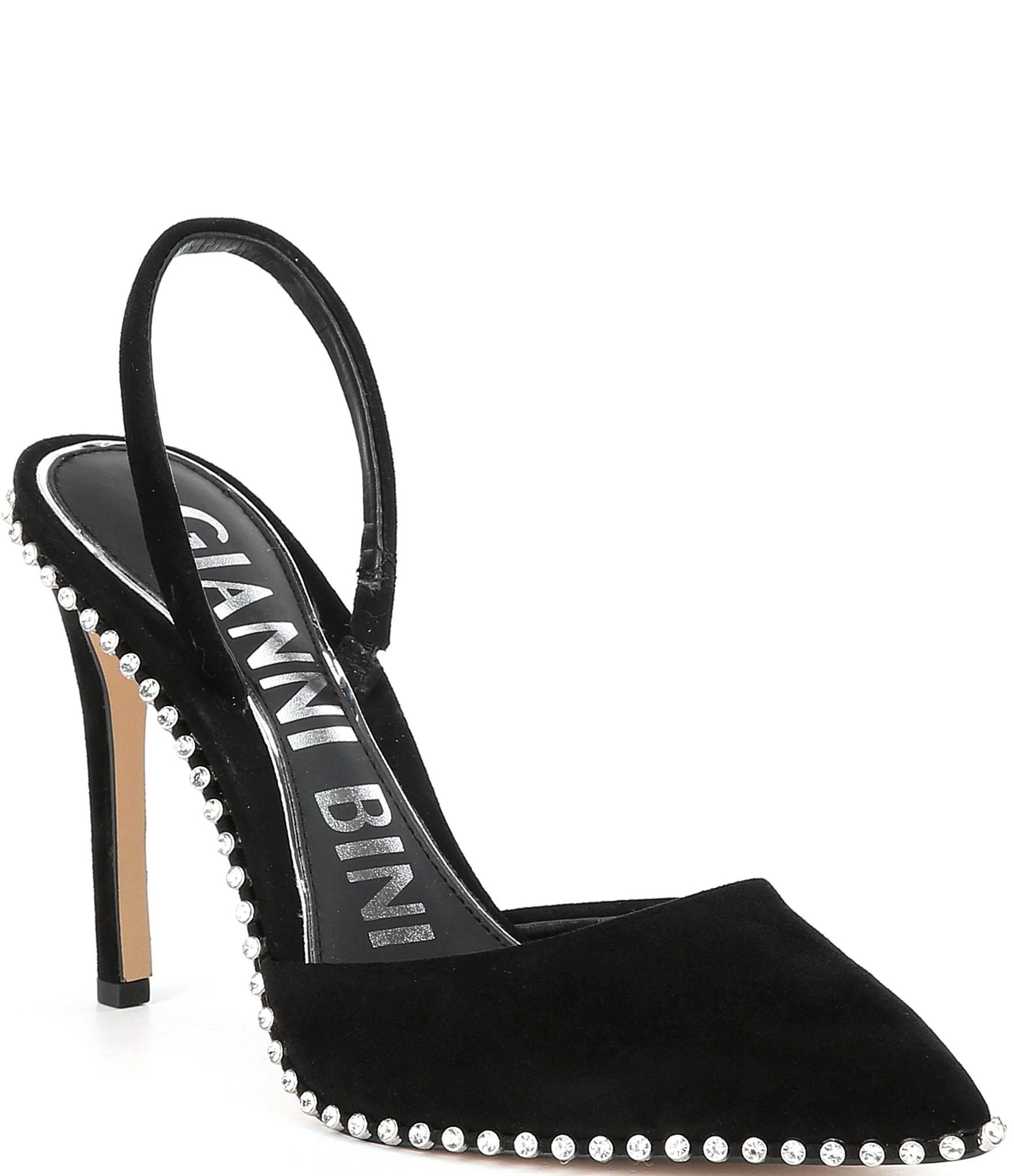 Kahleaa Slingback Rhinestone Trim Detail Dress Pumps | Dillard's