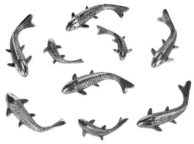 Safavieh Koi Fish Wall Decor, Antique/Silver | Ashley Homestore