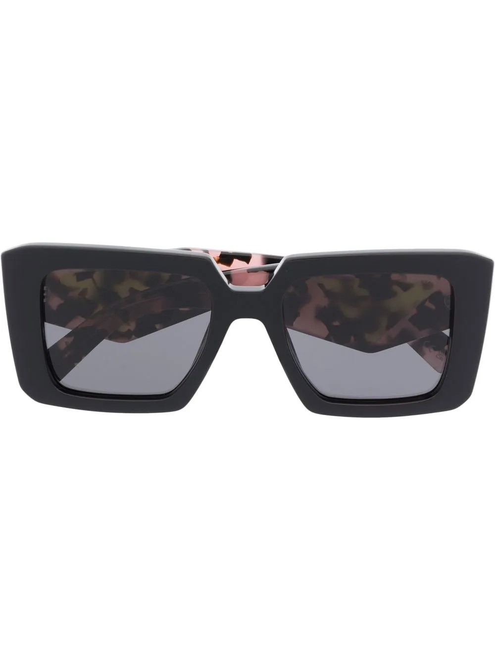 Prada Eyewear Symbole Oversized square-frame Sunglasses - Farfetch | Farfetch Global