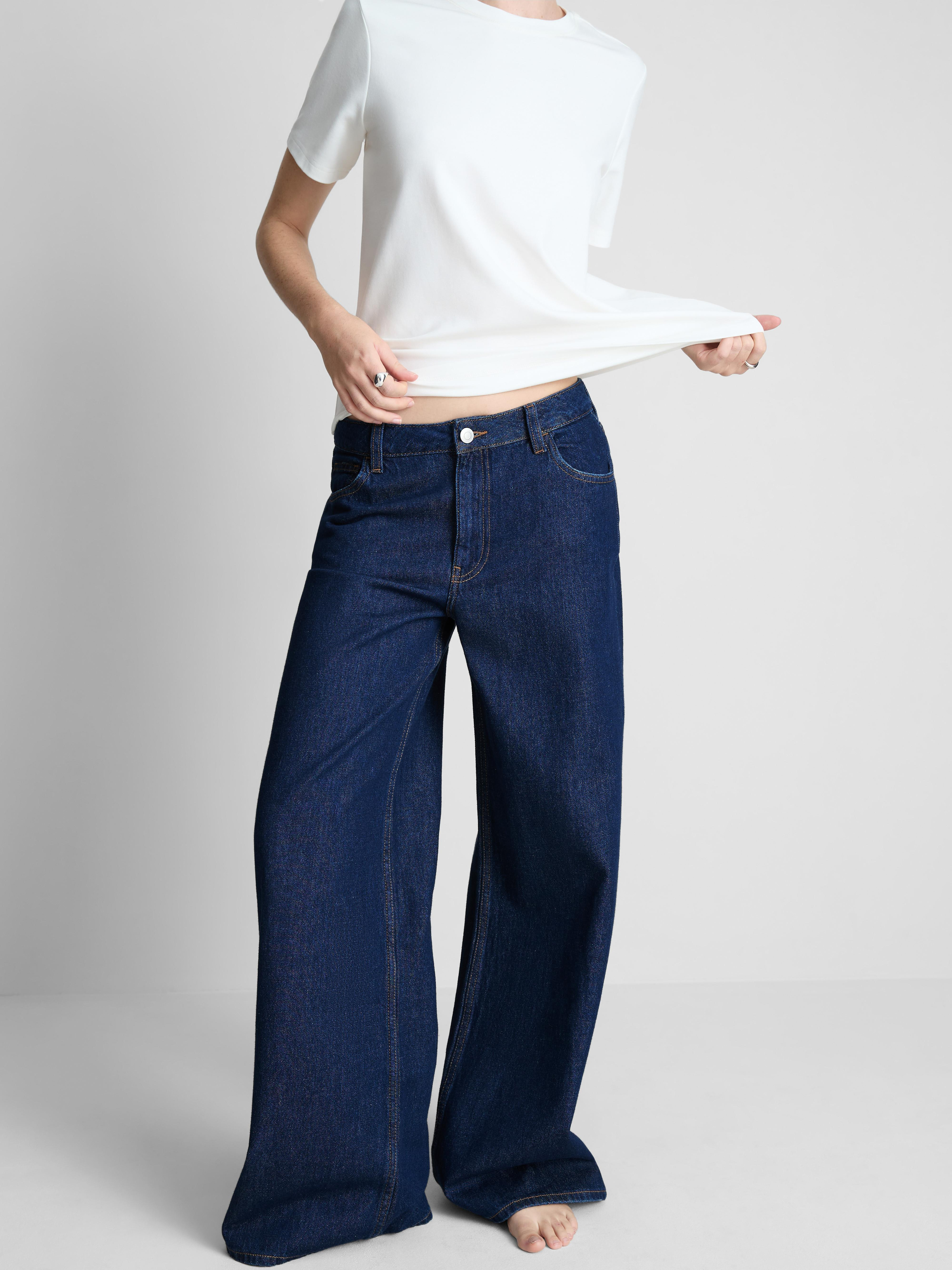 Cotton Denim Wide Leg Jeans | Primark UK