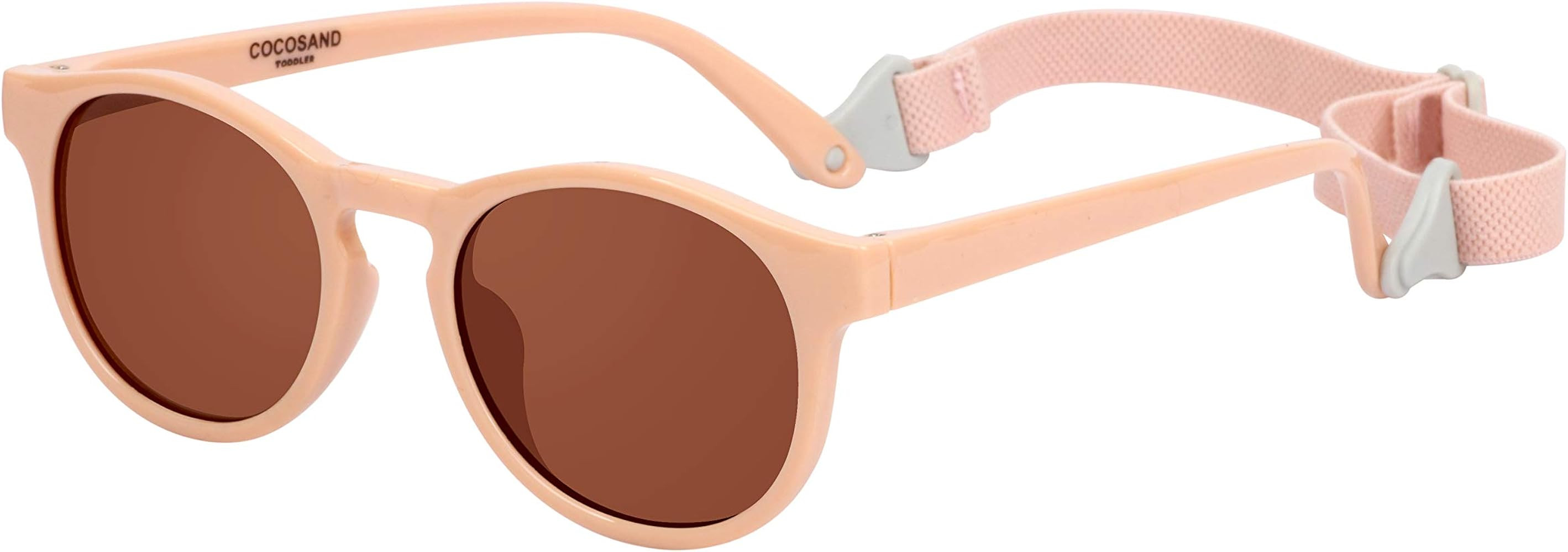 COCOSAND Toddler Sunglasses with Strap Classic Retro Round UV Protection for 2-6 years old | Amazon (US)