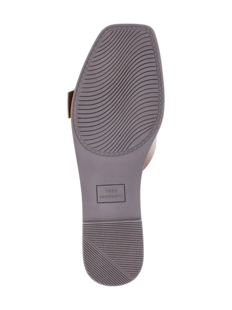 Free Assembly Women's Buckle Slide Sandals, Sizes 6-11 | Walmart (US)