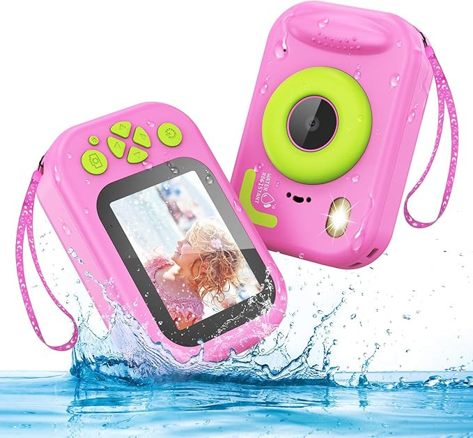 Kids Waterproof Camera, 1080P HD Underwater Digital Camera for Kids Aged 3-12, IP68 Swimming & Sn... | Amazon (US)