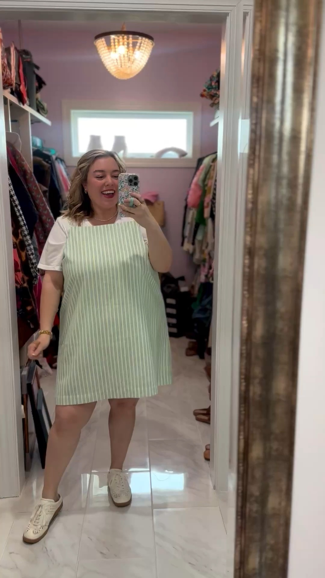 I just love this cutie little dress from Old Navy! Comes in multiple colors, has the cutest little bows on the back. I’m in the 2X. And it’s just 11.99 right now! 😯

#LTKPlusSize #LTKootd #LTKSaleAlert