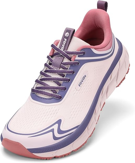 FitVille Women's Wide Toe Box Walking Shoes Breathable Sneakers Non-Slip Athletic Tennis Running ... | Amazon (US)