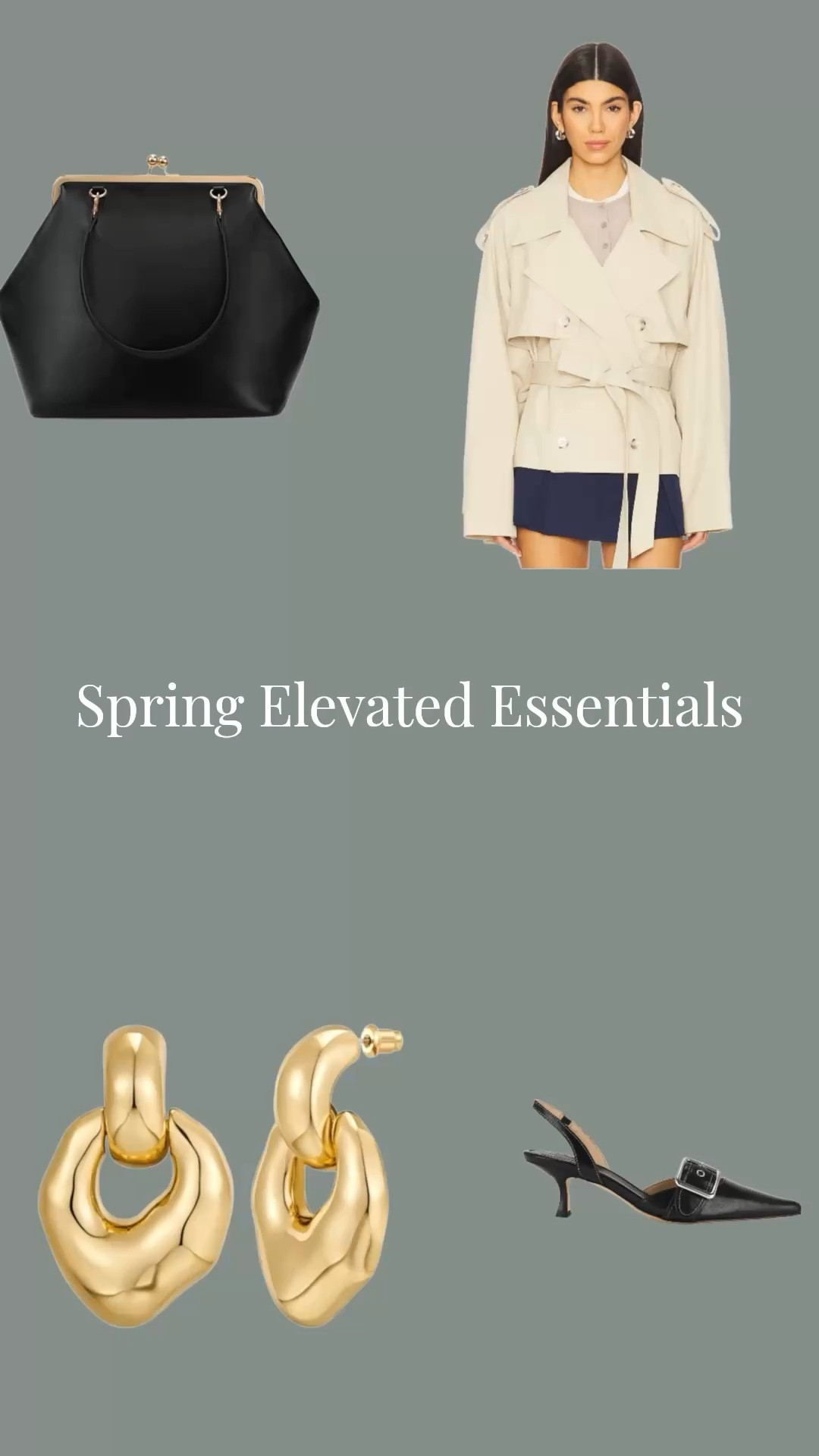 The easiest way to elevate a spring outfit is with timeless accessories.

A structured handbag, statement gold earrings, classic heels, and a tailored trench instantly transform even the simplest outfit into a polished look.

These elevated essentials are the pieces that make getting dressed effortless.

Shop the look and follow me on LTK @Wedeh_Styles for more timeless style inspiration. #LTKSpring #LTKMusthave 

#LTKOver40 #LTKSeasonal #LTKootd