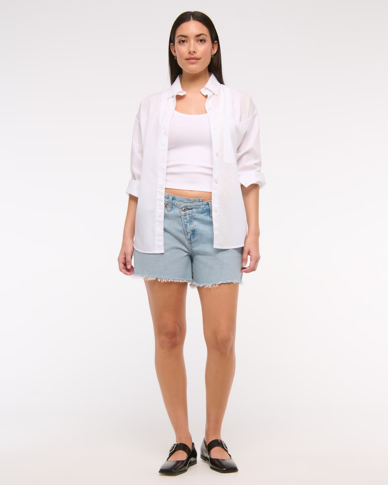 Women's Curve Love Low Rise Baggy Short | Women's Bottoms | Abercrombie.com | Abercrombie & Fitch (US)