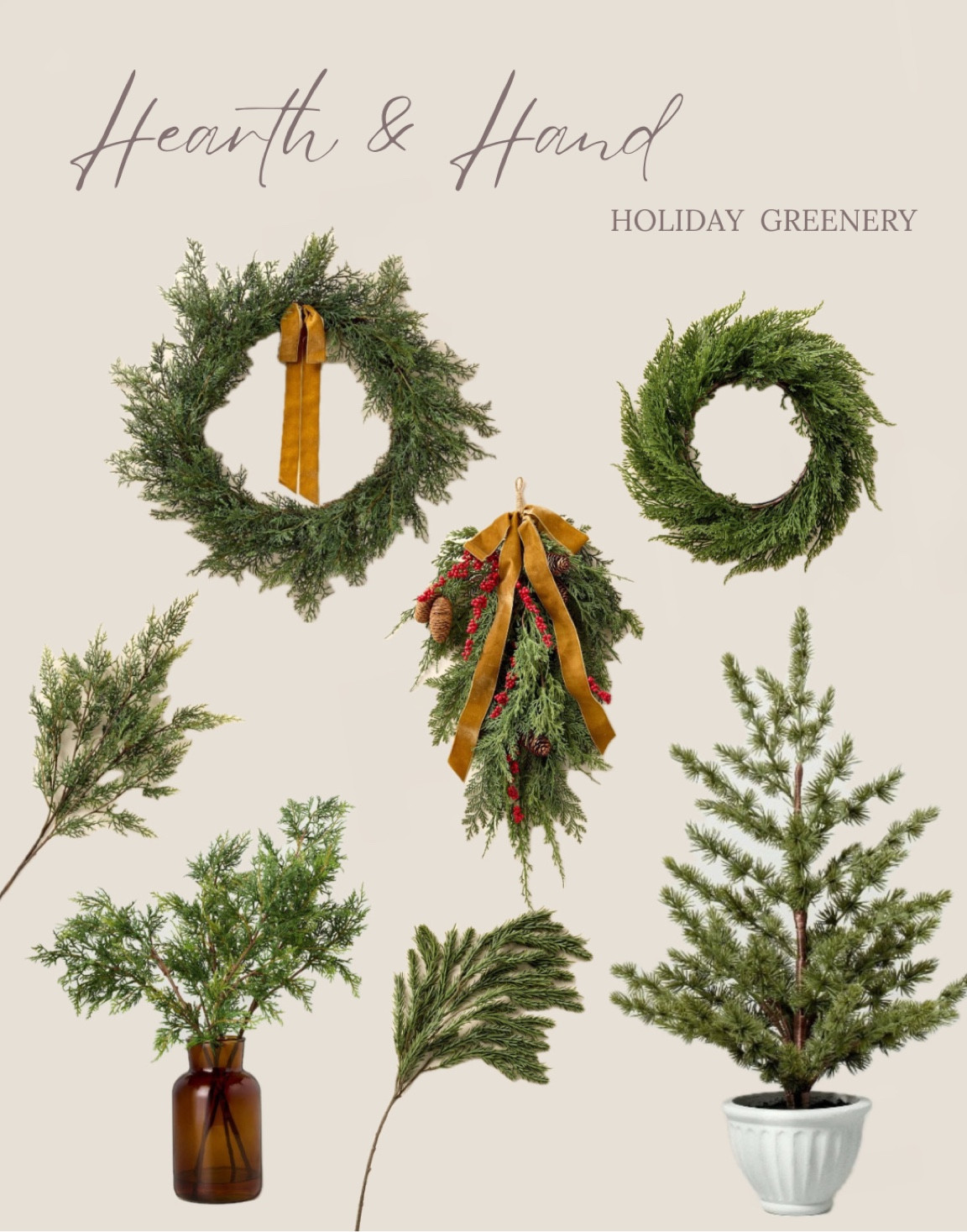 Hearth & hand by magnolia holiday collection | holiday decor 

#LTKHome #LTKSeasonal #LTKxTarget