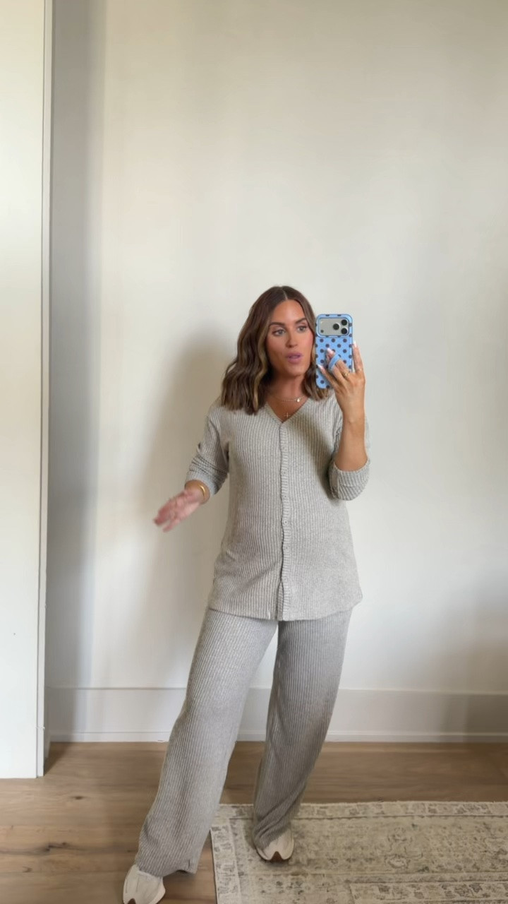 Recent Amazon Order— I purchased several sets to have for postpartum days, when you want something comfy, but also a little more put together instead of pajamas! Also love all of these looks for  lcomfy travel outfits, school pickup, lounging this fall/winter, etc! I’m wearing a small in this set.

#LTKBump #LTKBaby #LTKmomlife