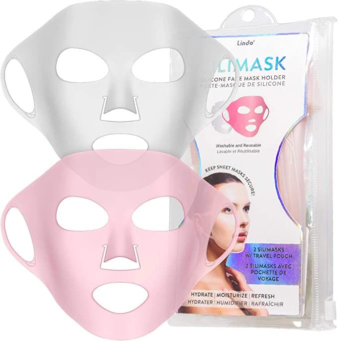 Lindo Silimask - Reusable Anti-Wrinkle Silicone Face Mask Holder for Sheet Masks, Moisturizing Fa... | Amazon (US)