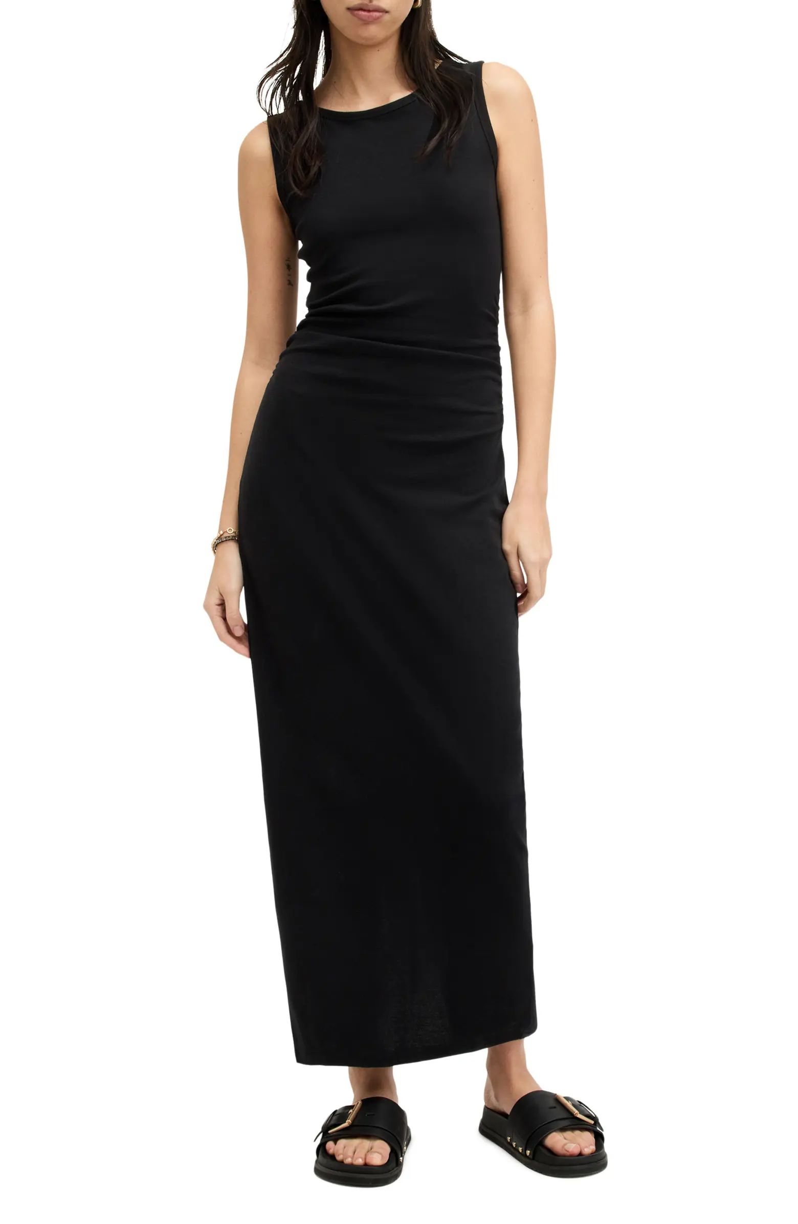 AllSaints Katarina Ruched Side Maxi Dress | Nordstrom | Nordstrom