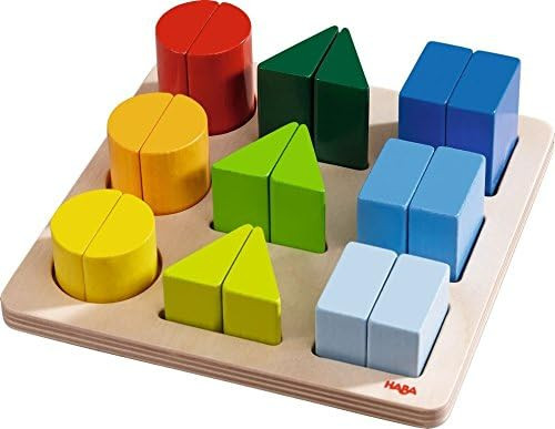 HABA Perfect Pairs - Chunky 18 Piece Wooden Sorting Game - Which Two Halves Make a Whole? Ages 2+ | Amazon (US)