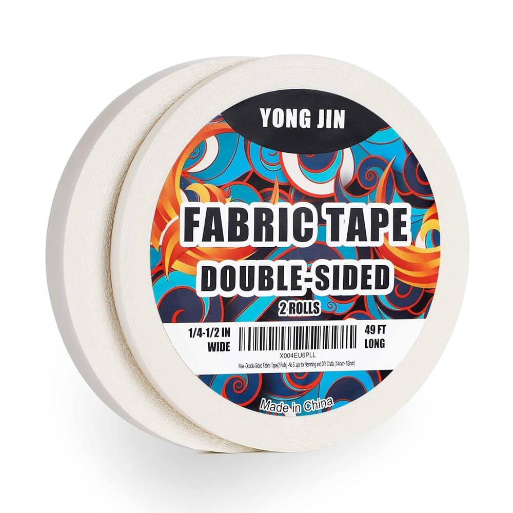 YONGJIN Double-Sided Fabric Tape (2 Rolls) - No Sewing or Ironing Required, Perfect for Quick Clo... | Amazon (US)