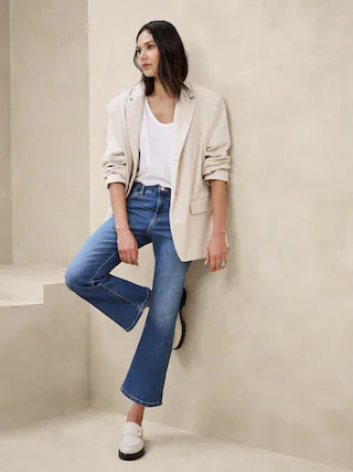 Low-Rise Bootcut Cropped Jean | Banana Republic Factory