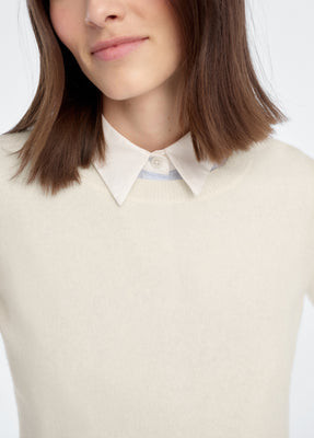 Favorite Daughter THE TUCK IN COLLAR - blue white / M/L | Shop.app