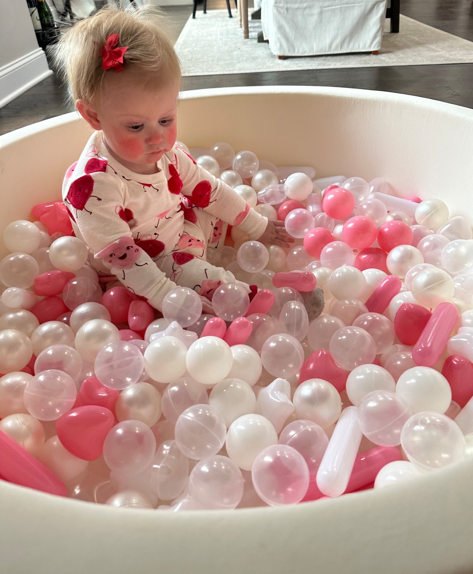 This ball pit has been a favorite of Frannie’s! She’s obsessed with playing in it and I’m obsessed with the sweet balls + details! 

Toddler, ball pit, star, heart, sprinkle, baby, Amazon 

#LTKValentine #LTKHome #LTKBaby