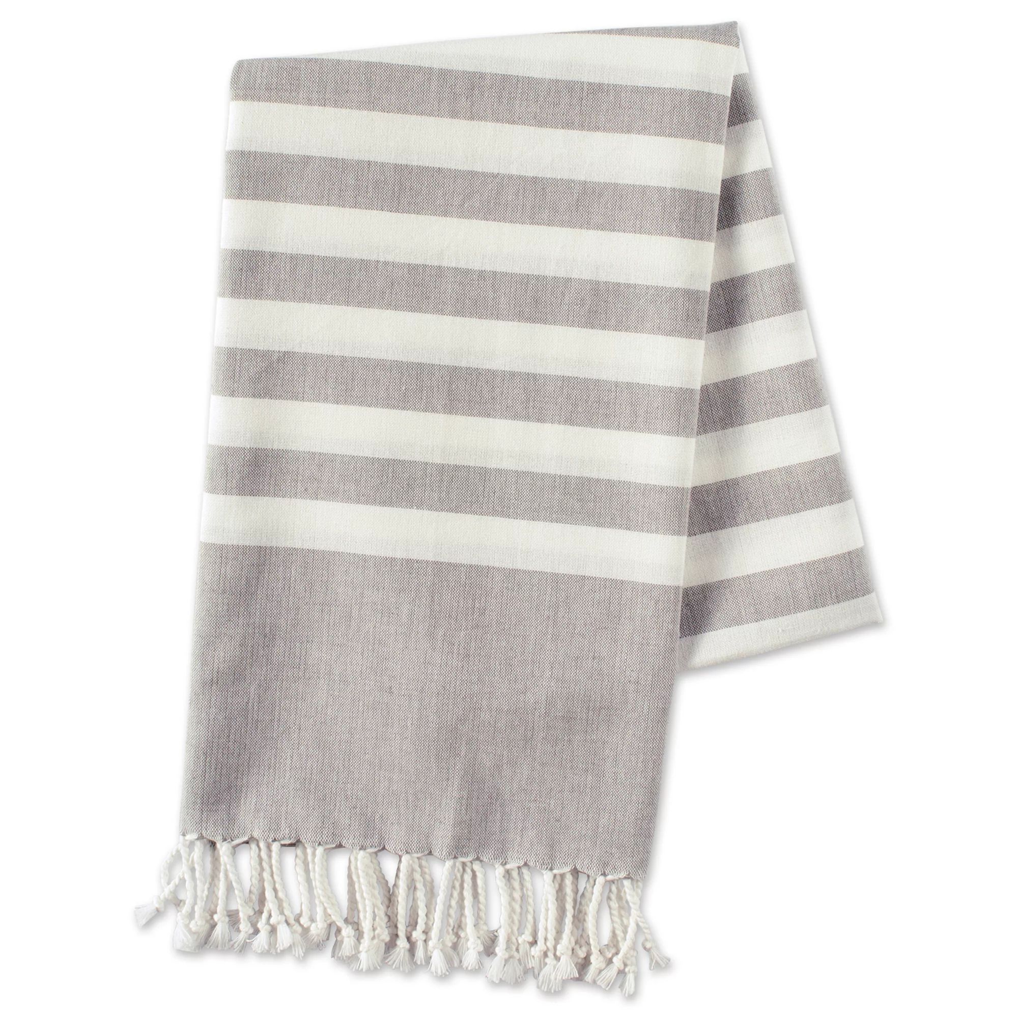 100% Cotton, Soft & Absorbent Decorative Turkish Fouta Towel with Twisted Fringe for Home, Beach,... | Walmart (US)