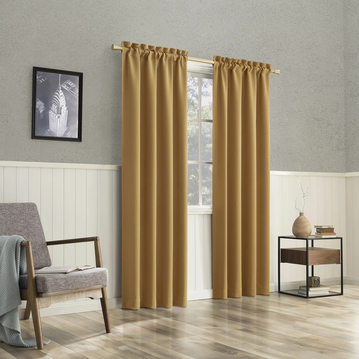 Wayfair Basics® Thermal Blackout Rod Pocket Curtain Panel & Reviews | Wayfair | Wayfair North America