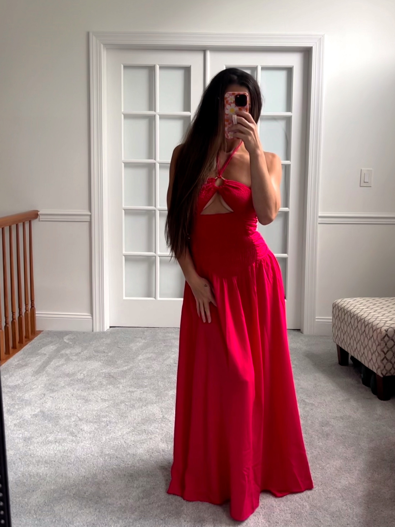 Dress available in green all sizes 
fits tts 
Orange and pink color major sale only size L & XL available 🫶🏻
#dress #maxidress

#LTKSaleAlert #LTKWedding #LTKStyleTip