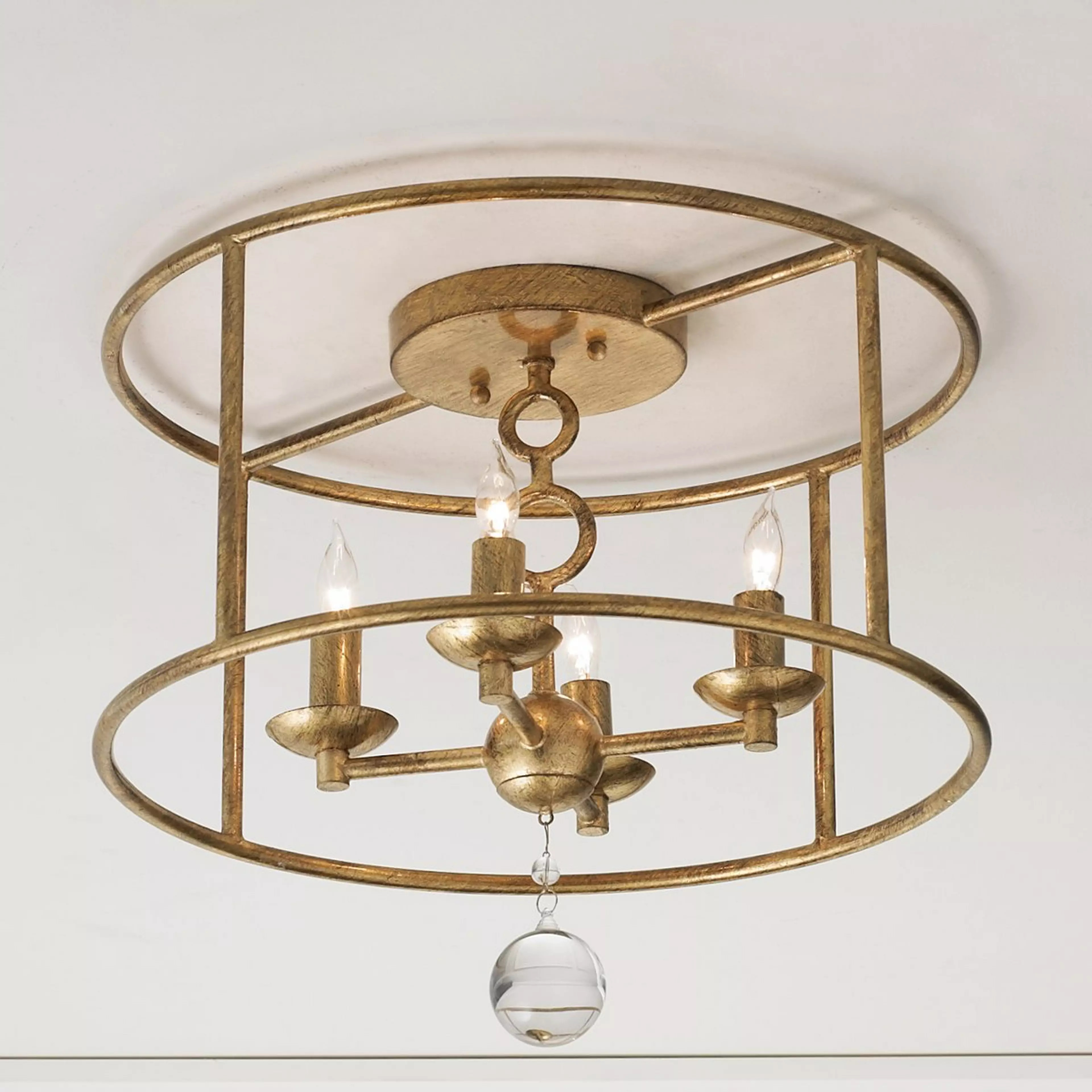 Modern Cage Ceiling Light | Shades of Light