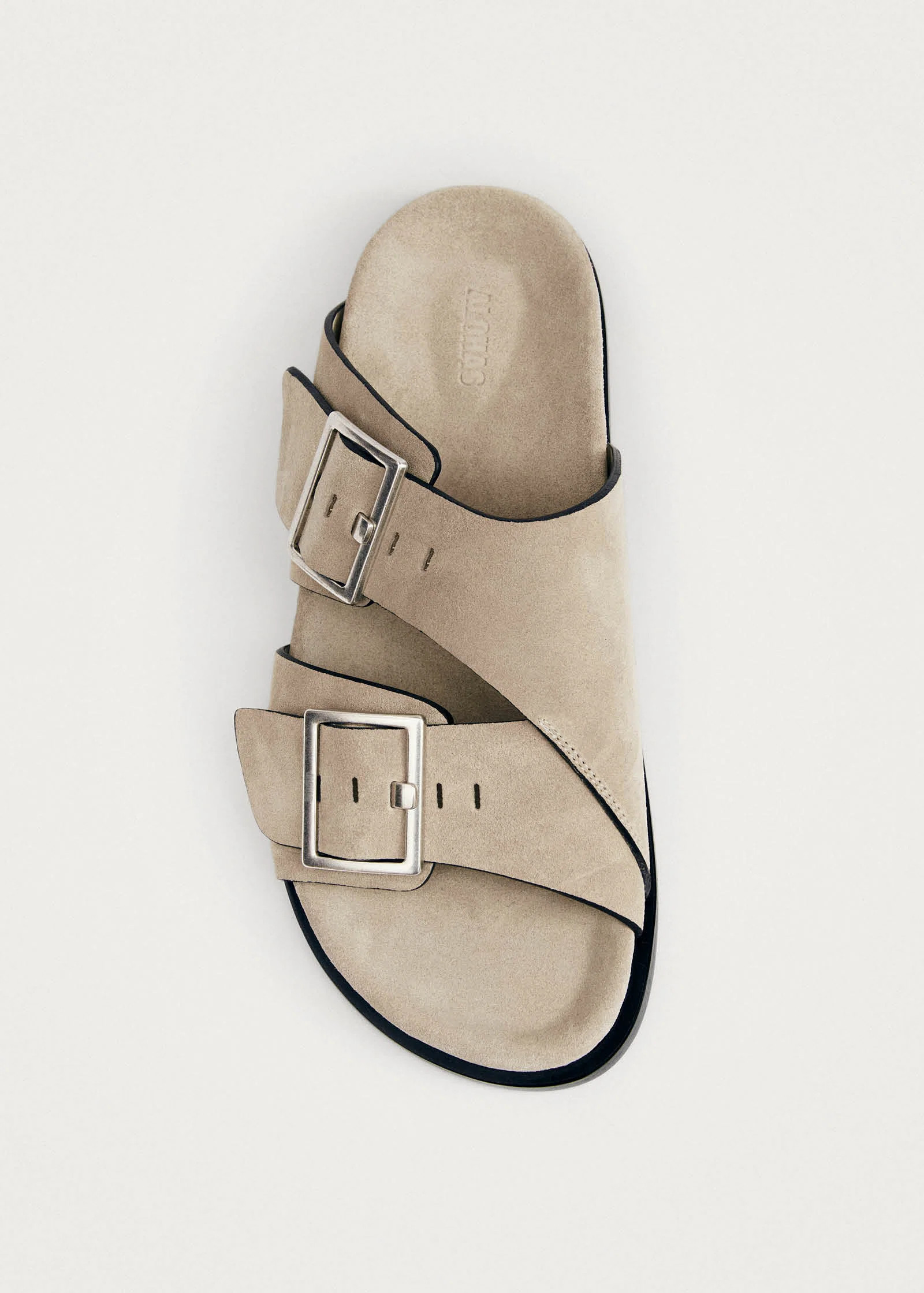 Alba Suede Beige Leather Sandals | ALOHAS | ALOHAS (Global)