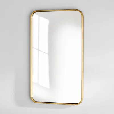 Sabine Metal Rounded Rectangle Wall Mirror | Wayfair North America